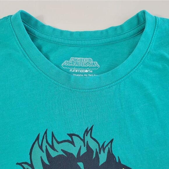 My Hero Academia Teal Crewneck Graphic Long Sleeve Tee - Picture 13 of 16